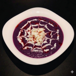 Crema de Lombarda con Pera y Yogurt Griego